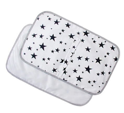 50x70cm Foldable Waterproof Crib Mattress Changing Reusable Cotton Bed Pad