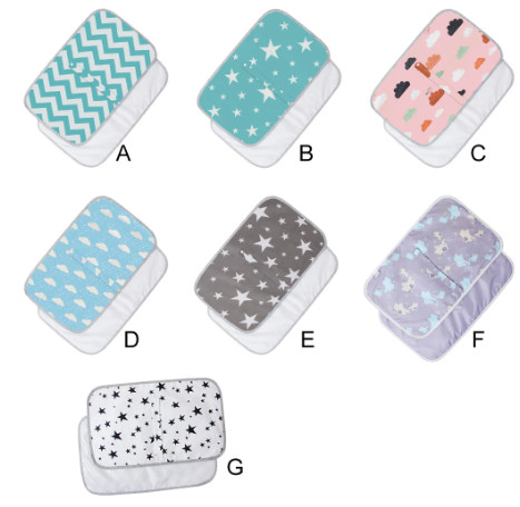 50x70cm Foldable Waterproof Crib Mattress Changing Reusable Cotton Bed Pad