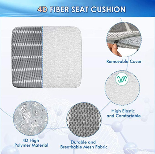 Washable Wheelchair Seat Cushion SGS Seniors Pressure Relief Seat Riser